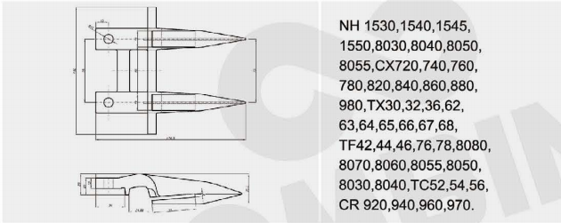 80379720 Agriculture Machinery Knife Section Guard(图3)