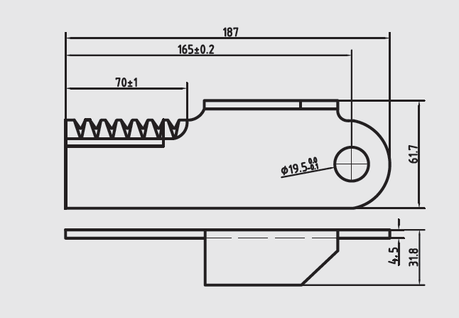 Cultivators Flail mower blades cutter rotary blade H03441(图15)