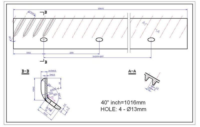 rasp bar used combine harvester(图2) rasp bar used combine harvester